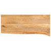 vidaXL Piano Tavolo Bordi Vivi 70x30x2,5 cm in Legno Massello di Mango