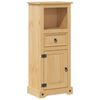 vidaXL Mobile da Bagno Corona 45x33x110 cm in Legno Massello di Pino