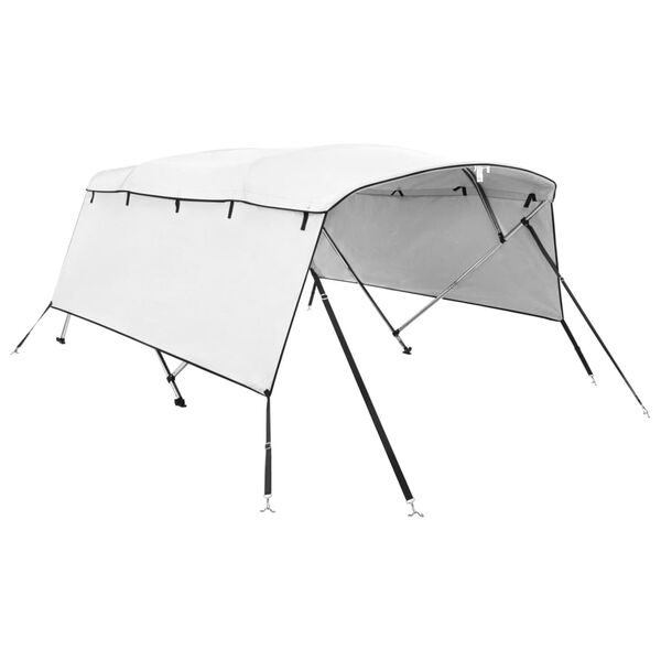 vidaXL Bimini di Prua con Pareti Laterali 4 Archi 243x(200-213)x137cm