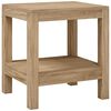 vidaXL Tavolino da Bagno 45x35x45 cm in Legno Massello di Teak