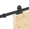 vidaXL Porta Scorrevole con Set Hardware 95x210 cm Legno Massello Pino