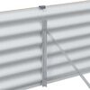 vidaXL Letto rialzato da giardino 195 x 50 x 36 cm Acciaio zincato