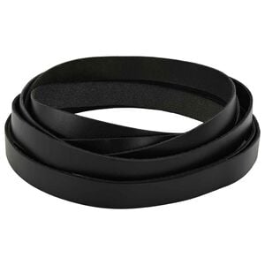 vidaXL Cinturino in pelle 1 Nero 200 x 1,5 cm Pelle