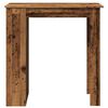 vidaXL Tavolo da Bar con Ripiano Legno Antico 102x50x103,5 cm
