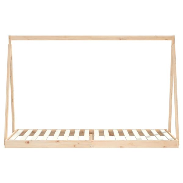 vidaXL Giroletto per Bambini 90x200 cm in Legno Massello di Pino