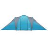 vidaXL Tenda da Campeggio a Cupola per 4 Persone Blu Impermeabile