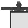 vidaXL Porta Scorrevole con Ferramenta Nera 102,5x205 cm in Vetro ESG