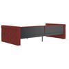 vidaXL Dormeuse con Materasso USB Rosso Vino in Tessuto 90x200 cm