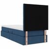 vidaXL Letto con contenitore e materasso Blu 90 x 200 cm Poliestere