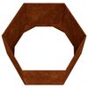 vidaXL Fioriera Ruggine 60x60x45 cm Acciaio Corten