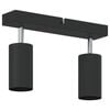 vidaXL Faretto da soffitto Nero 26 x 5,5 x 16,5 cm Metallo