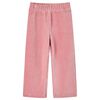 Pantaloni per Bambini in Velluto a Coste Rosa Chiaro 140