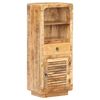 vidaXL Credenza Alta 45x32x110 cm in Legno Massello di Mango Grezzo
