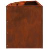 vidaXL Vaso d'angolo Ruggine 30 x 30 x 35 cm acciaio corten