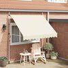 vidaXL Tenda da Sole Retrattile Manuale 250 cm Crema