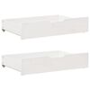 vidaXL Letto Estraibile con Cassetti senza Materasso Bianco 90x190 cm