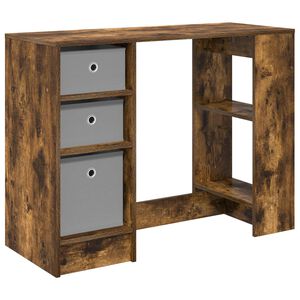 vidaXL Scrivania Rovere fum&eacute; 100 x 40 x 75 cm Legno ingegnerizzato