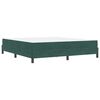 vidaXL Letto a molle con materasso Verde Scuro 180 x 210 cm Tessuto