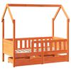 vidaXL Giroletto per Bambini con Cassetti 80x170cm Legno Massello Pino