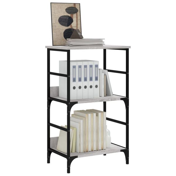 vidaXL Libreria Grigio Sonoma 50x33x82 cm in Legno Multistrato