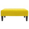 vidaXL Poggiapiedi Giallo 77x55x31 cm in Velluto