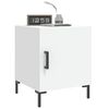 vidaXL Comodino Bianco 40x40x50 cm in Legno Multistrato