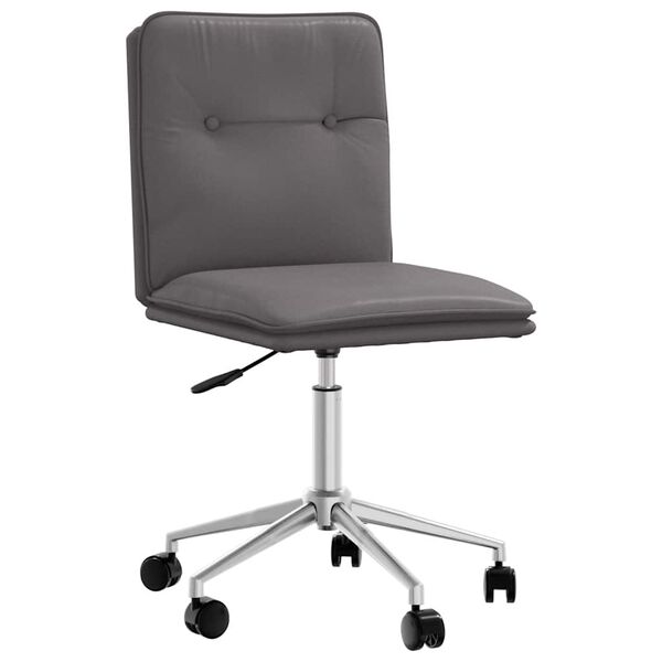 vidaXL Sedia da Pranzo Grigia in Similpelle