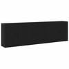 vidaXL Credenza Rovere Nero 240 x 33 x 70 cm Legno ingegnerizzato
