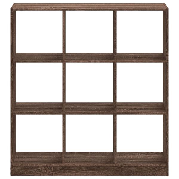 vidaXL Libreria Rovere Marrone 102x32x108 cm in Legno Multistrato