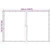 vidaXL Rete per Container in HDPE 3,5x5 m Nera