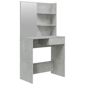 vidaXL Toeletta con Specchio Grigio Cemento 74,5x40x141 cm