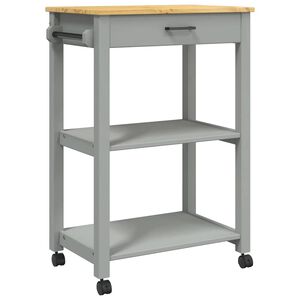 vidaXL Carrello da Cucina MONZA 60x40x88,5 cm in Legno Massello di Pino