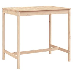 vidaXL Tavolo da Giardino 121x82,5x110 cm in Legno Massello di Pino