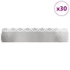 vidaXL Bordure per prato 30 pcs Argento 103 x 0,05 x 22 cm