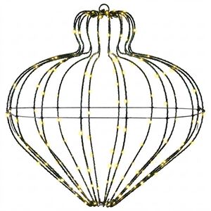 vidaXL Luce a punta di Natale 192 LED Bianco caldo Diam. 40 x 40 cm