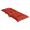vidaXL Cuscini Sedia Schiena Alta 4 Rosso M&eacute;lange 120x50x7 Tessuto