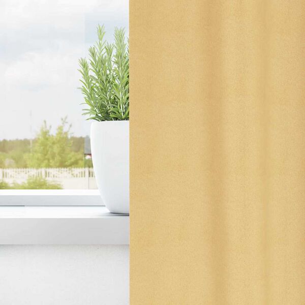 vidaXL Tende Blackout con Anelli 2 pcs Beige 140 x 140 cm Poliestere