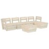 vidaXL Set Divani da Giardino su Pallet 6 pz in Legno Abete Impregnato