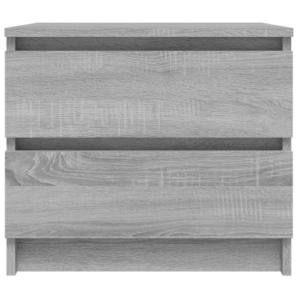vidaXL Comodini Grigio Sonoma 2 pz 50x39x43,5 cm in Legno Multistrato