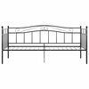 vidaXL Divano Letto Telaio Nero in Metallo 90x200 cm