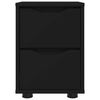 vidaXL Comodini 2 pcs Nero 30,5 x 30 x 43 cm Legno multistrato