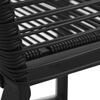 vidaXL Set da Pranzo da Giardino 9 pz in Rattan PVC Nero