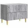 vidaXL Comodino Sonoma grigio 62 x 34,5 x 48 cm Legno ingegnerizzato
