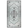 vidaXL Tappeto da Esterni a Tessitura Piatta 80x150 cm Verde e Grigio