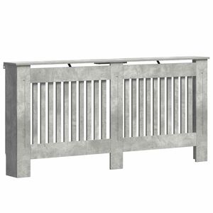vidaXL Copertura per radiatori Grigio Cemento 172 x 19 x 81,5 cm