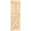 vidaXL Porta Scorrevole con Set Hardware 70x210 cm Legno Massello Pino