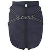 vidaXL Cappotto per Cani Blu navy L52 Pile e Poliestere