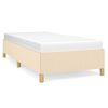 vidaXL Giroletto senza Materasso Crema 90x200 cm in Tessuto