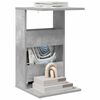 vidaXL Tavolo laterale Grigio cemento 40 x 35 x 60,5 cm