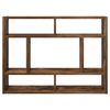 vidaXL Mensola a Muro Rovere Fumo 75x16x55 cm in Legno Multistrato